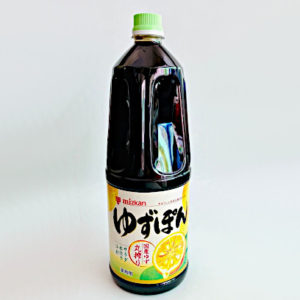 A bottle of MIZKAN YUZU PONZU - 1.8LIT
