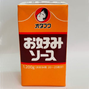 A carton of OKONOMI SAUCE - OTAFUKU