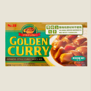 Box of S&B GOLDEN CURRY - 1KG - GREEN